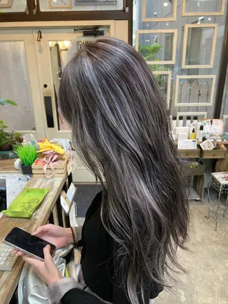 ロング カラー 新田龍之輔 →メンズ／派手髪のヘアスタイル