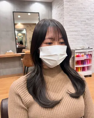 ロング ボブ/レイヤー/ 縮毛矯正/オオバコのヘアスタイル