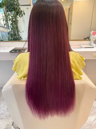 ロング カラー Qmee所属・Shun 透明感カラ ー/似合わせカットのヘアスタイル