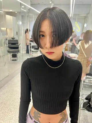 ショート masa/ボブ特化/ ぷつっとボブのヘアスタイル