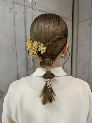 セミロング ヘアアレンジ 女性に人気♪ はやしほのかのヘアスタイル