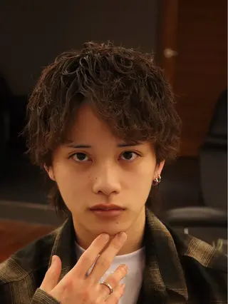 ミディアム メンズ メンズカット✂️ スキンフェード伊藤陸のヘアスタイル