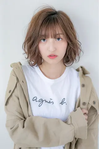 ミディアム 髪質改善レイヤー/ ボブたんの翔太のヘアスタイル