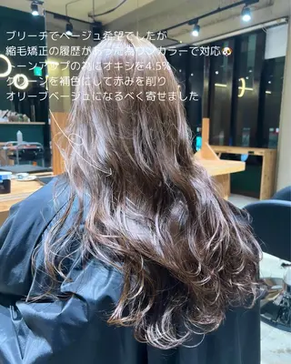 セミロング カラー 💖梅田レイヤー💖 副店長Tsubasaのヘアスタイル