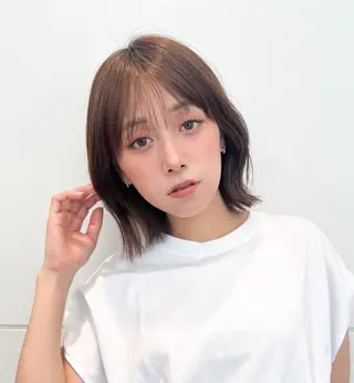 ミディアム 縮毛矯正 /横山陸人のヘアスタイル