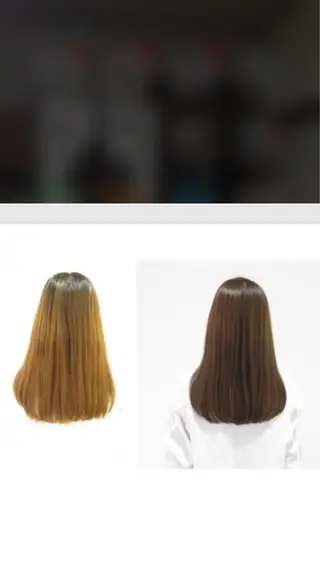 カラー 新島 美恵子のヘアスタイル