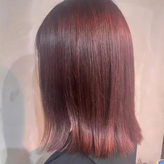 ミディアム カラー パーマ 仲間 菜々世のヘアスタイル