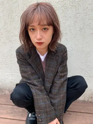 カラー MARU レイヤー/パーマのヘアスタイル