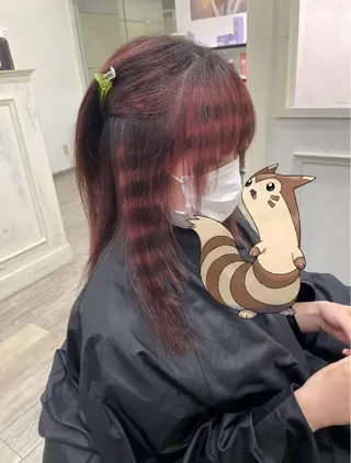 ミディアム カラー タイムズサロン名駅所属・まい/名古屋駅 🦋ブリーチカラーのヘアスタイル