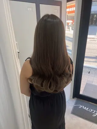 セミロング 韓国モテhair🍑 momoのヘアスタイル