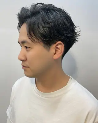 ショート パーマ メンズ FIX hair所属・メンズパーマ FIX 店長のヘアスタイル