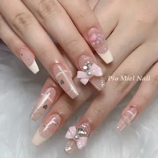 ネイル HANA 長さだしのネイルデザイン