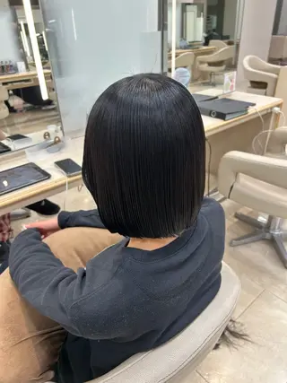 ミディアム ツヤ感／似合わせ カラー🌿yuiのヘアスタイル