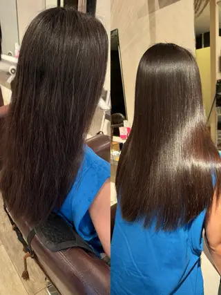 パーマ GARDEN所属・GARDEN髪質改善 美髪ストレートのヘアスタイル