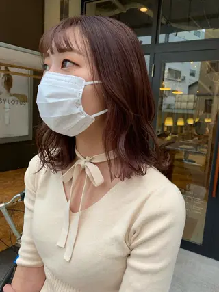 ミディアム カラー hair make DAISY LOTUS所属・MAYU🪡 透明感カラー/耳ツボのヘアスタイル