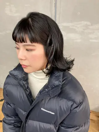 ミディアム カラー パーマ ヘアアレンジ BRUNTJET所属・MAEDA MADOKAのヘアスタイル