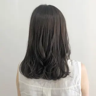 ミディアム カラー お洒落パーマ/ 艶カラー/michiのヘアスタイル