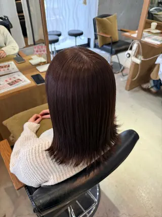 ミディアム カラー FERIA池田/ 大達咲月のヘアスタイル