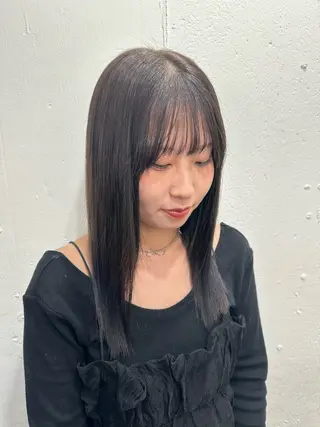 セミロング 名駅/艶カラー/原田 永遠のヘアスタイル