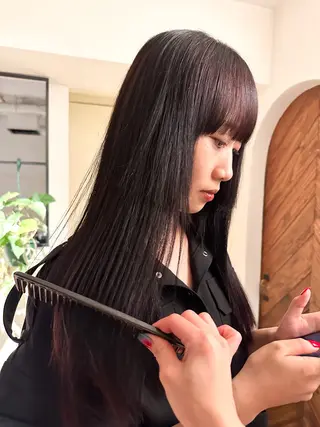 ロング カラー ヘアアレンジ 🤎ono/ 切りっぱなしボブ🤎のヘアスタイル