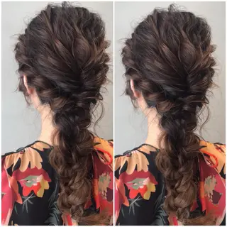 ヘアアレンジ オリーブ透明感カラー 表参道/MIKUのヘアスタイル