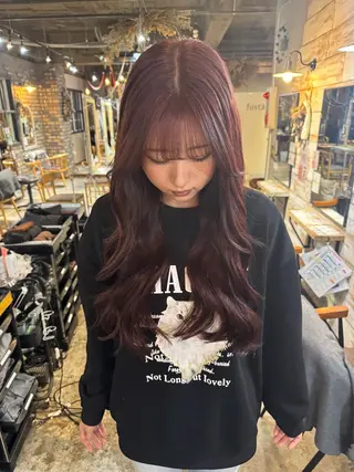 ロング カラー クキノケイカ /暖色カラーのヘアスタイル