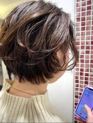 ショート ❤️パーマ美容師✂︎ 井口美緒のヘアスタイル