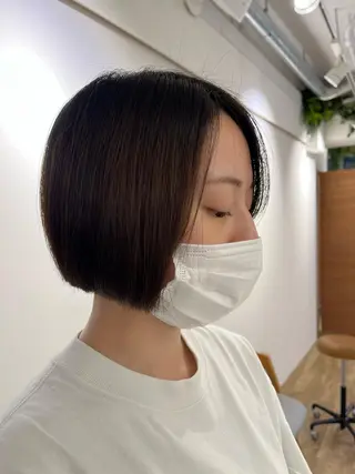 ショート ショート/ボブ/透明 感カラー/高橋あみのヘアスタイル