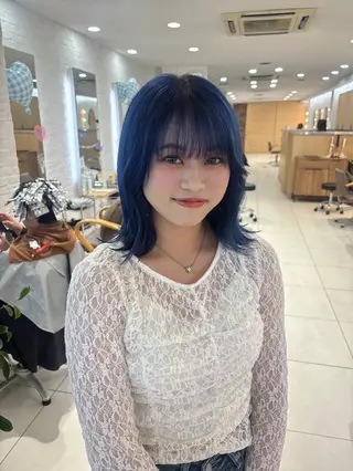 ミディアム 森田さち /金山/ハイトーンのヘアスタイル