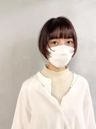 ショート カラー パーマ ヘアアレンジ メンズ キッズ ネイル マツエク・マツパ アイブロウ #tag 稗田綾加のヘアスタイル