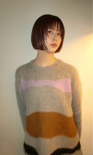 ショート カラー ケアブリーチ/ボブ/ honoのヘアスタイル