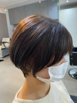 ショート 銀座⚜️【脱白髪染め 美髪矯正】トグチのヘアスタイル