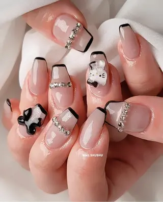 ネイル 3dパーツ/流行り 👧shushu❤️のネイルデザイン