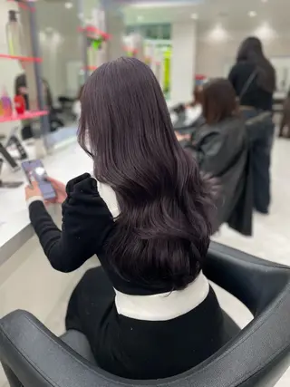 ロング カラー 大人っぽ韓国ヘア 寒色💙yuma💙のヘアスタイル