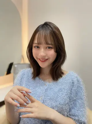 ミディアム 🐥ボブ/韓国ヘア 髪質改善/halcaのヘアスタイル