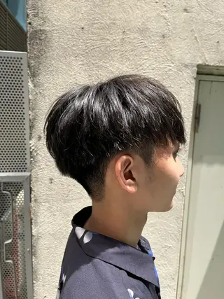 ショート カラー パーマ 🏆メンズヘア特化 🥇代表りんぺーのヘアスタイル