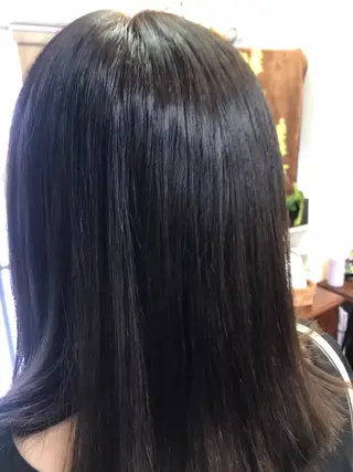 セミロング 桧山 真のヘアスタイル