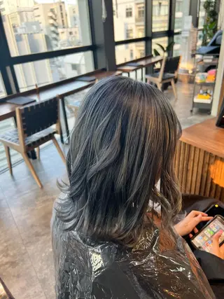 ミディアム カラー ✨髪質改善 縮毛矯正 艶髪 立川 コウキ✨のヘアスタイル