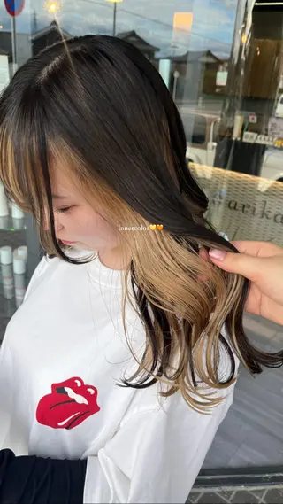 セミロング alu所属・alu yuinaのヘアスタイル