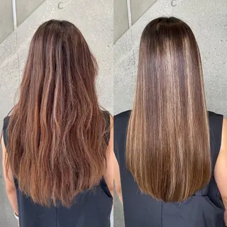 ロング カラー パーマ ヘアアレンジ キッズ ネイル マツエク・マツパ アイブロウ ACHFILO モデル募集のヘアスタイル