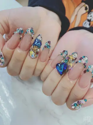 ロング JNA認定講師🌸 RIEのネイルデザイン