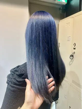 セミロング カラー 縮毛矯正+モテカラー 🎀✨MIHOのヘアスタイル