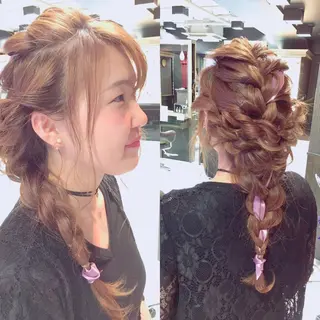 ロング ヘアアレンジ トップスタイリスト 小澤純一のヘアスタイル