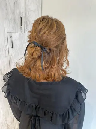 ミディアム レビジュヘア 京都/桂のヘアスタイル