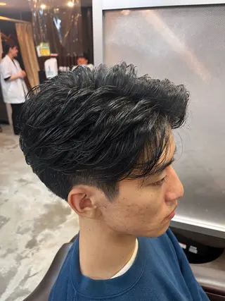 ミディアム パーマ メンズ ネクサス&CO錦糸町所属・清水 寧生のヘアスタイル