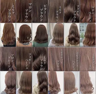 カラー ヘアアレンジ ダブルカラー 韓国ヘアKYONのヘアスタイル