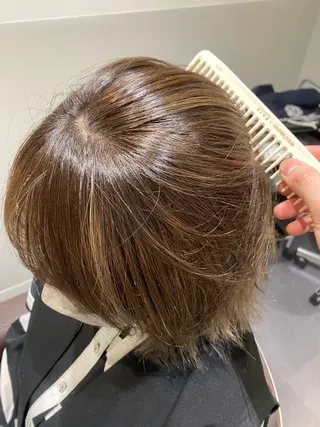 ショート カラー IVORY.所属・🟩白髪ぼかし/ボブ /ショートヘア/大司のヘアスタイル