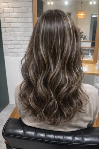 ロング 1%【横浜】 髪質改善&ケアカラーのヘアスタイル