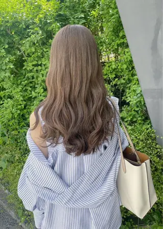 ロング カラー パーソナルカラー໒꒱ 顔タイプ/石塚わかなのヘアスタイル