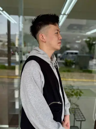 ショート メンズ メンズパーマの達人 / タカシマダイスケのヘアスタイル